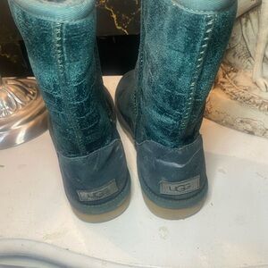 UGG green Velvet Boots